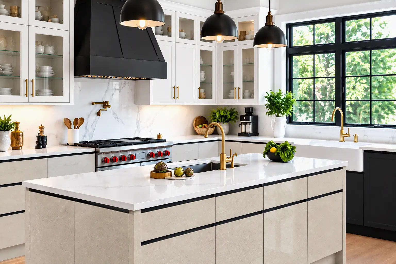 Ceramic Shutter Modular Kitchen in Madurai